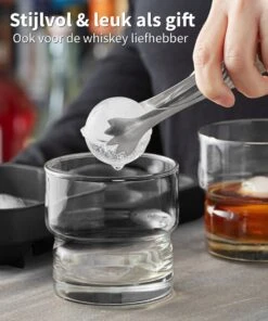 What's Goods® Siliconen IJsblokjesvormen Met Deksel 100% BPA Vrij - Diamant & XL Ronde Whiskey Ijsblokjes -Merkloos Winkel 1000x1200 10