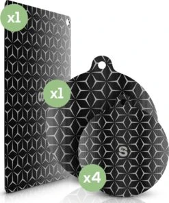 Chefsey Inductie Beschermer Set – Afdekplaat Voor Kookplaat – 6 Stuks – Inductie Mat – Onderzetter - Rond - Rechthoek