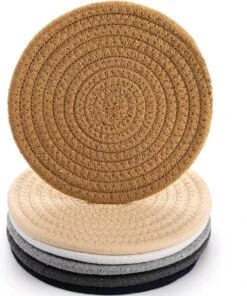 Pannen Onderzetters 6 Stuks - Katoen Geweven - Hittebestendig - Pannenonderzetter 8 Pannen Onderzetters 6 Stuks - Katoen Geweven - Hittebestendig - Pannenonderzetter -Merkloos Winkel 1002x1200 5