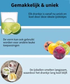 What's Goods® Siliconen IJsblokjesvormen Met Deksel 100% BPA Vrij - Diamant & XL Ronde Whiskey Ijsblokjes -Merkloos Winkel 1005x1200 2