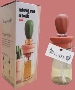 Janse - Olie Dispenser - Oliefles - Olijfolie Fles Met Siliconen Opzetborstel - Oliedispenser - Bbq Accessoires - Bakkwast - Bakken - Cooking Oil Dispenser - Terracotta -Merkloos Winkel 1006x1200 2