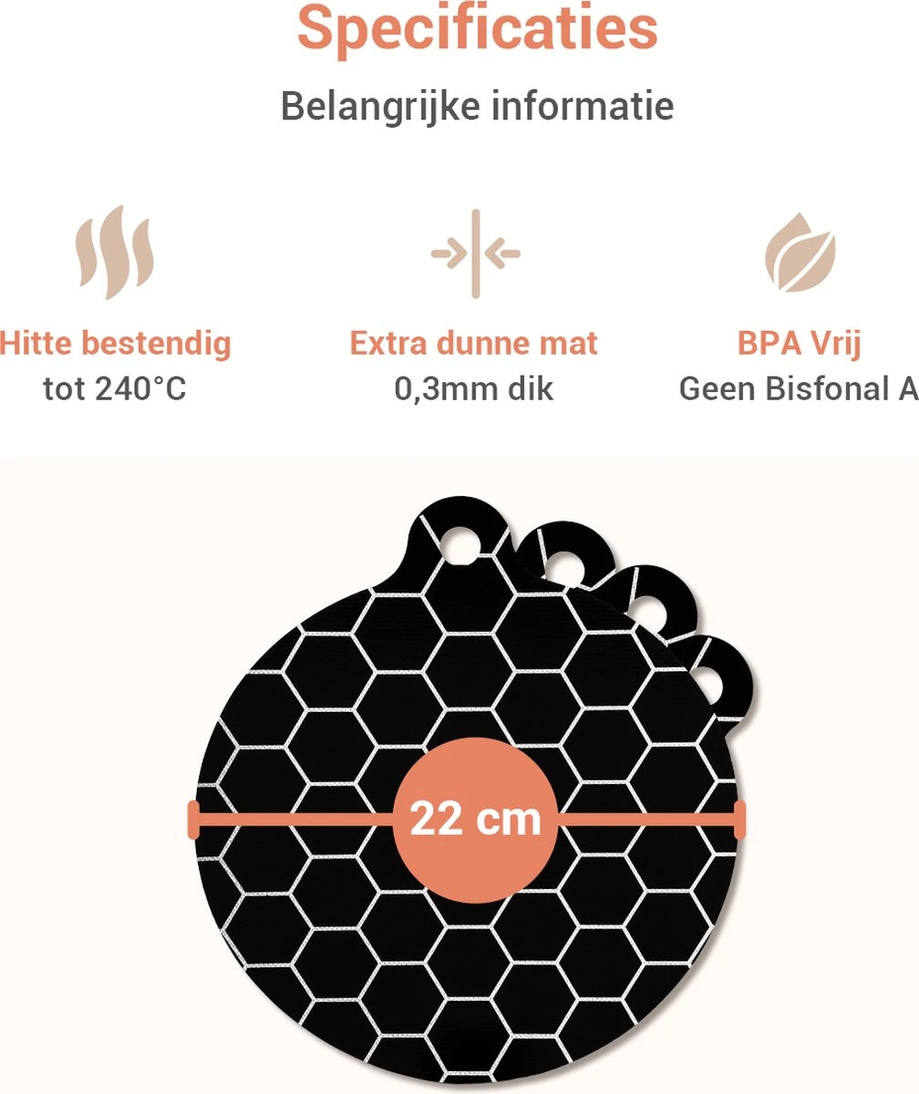 Prooven Inductie Beschermer Set Van 4 – Panbeschermer – Bescherming Inductie Kookplaat – Inductie Matjes Rond 7 Prooven Inductie Beschermer Set Van 4 – Panbeschermer – Bescherming Inductie Kookplaat – Inductie Matjes Rond - Afbeelding 7