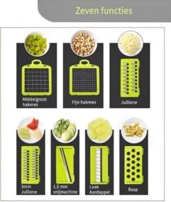 Mandoline - Groentesnijder - Groentehakker - Multifunctioneel - Snijmachine Groenten En Fruit - Uiensnijder - Keukensnijder - Fruitsnijder -Merkloos Winkel 1013x1200