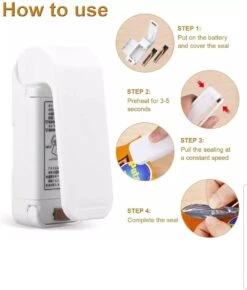 Mini Sealer - Hand Sealer - Sealer Apparaat - Seal Plastic - Sealer Apparaat Voor Zakjes - Sealapparaat - Sealmachine -Merkloos Winkel 1021x1200 2