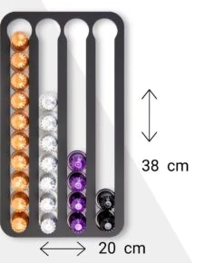 Jooba Capsulehouder Nespresso - Koffiecups Houder - Wandhouder - Mat Zwart- 40 Capsules - Cuphouder -Merkloos Winkel 1022x1200 4