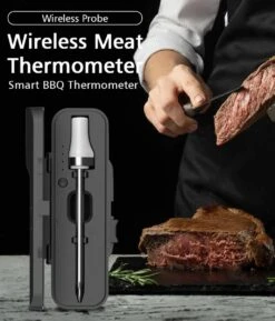 BBQ PRO - Vleesthermometer Draadloos - 2-in-1 Oventhermometer - BBQ Thermometer - App & Bluetooth - Thermometer Koken - Meater - RVS & Fast Charger - 30 Meter - Valentijn - Vaderdag - Moederdag - Grillmeister -Merkloos Winkel 1027x1200 3