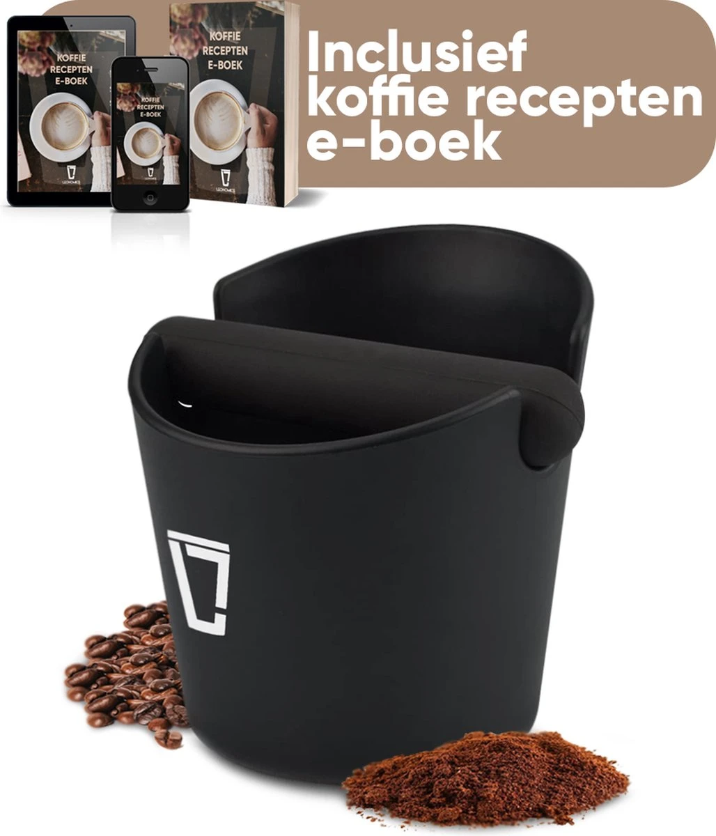 Leonomics Uitklopbak Voor Koffie En Espresso – Knockbox Van Ecologisch En Duurzaam Materiaal – Afklopbak Met Antislip Ring 1 Leonomics Uitklopbak Voor Koffie En Espresso – Knockbox Van Ecologisch En Duurzaam Materiaal – Afklopbak Met Antislip Ring