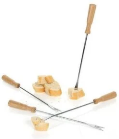 Boska Fonduevorken Oslo - Set Van 4 Vorkjes - Met Extra Grip - Zilver/Bruin -Merkloos Winkel 1029x1200 9