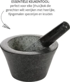 Boska Vijzel Herbs - Graniet - Met Stamper - Zwart - Ø 17,5 Cm -Merkloos Winkel 1033x1200 4