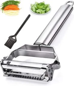 House Of Husk Dubbelzijdig Dunschiller - Julienne - Groenteschiller - Fruitsnijder