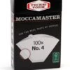 Moccamaster Filters - Koffiefilters - Wit - Nr. 4 - 100 Stuks