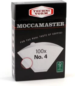 Moccamaster Filters - Koffiefilters - Wit - Nr. 4 - 100 Stuks
