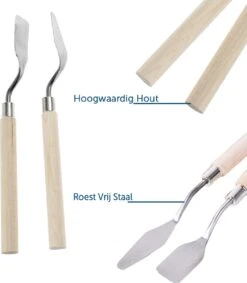 Gadiezz® Paletmes - Glaceermes - Paletmes Voor Schilderen - Schildersmes - Set Van 2 -Merkloos Winkel 1048x1200 6