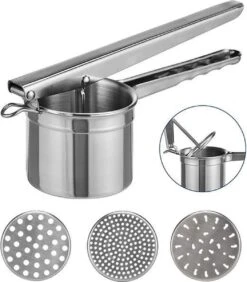 Haushalt 14073 - Aardappelpers - Puree - RVS - 3 Losse Schijven -Merkloos Winkel 1050x1200 2