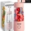 JUICER™ Original Smoothie Maker / Compact Blender - Draagbare Blender Op Batterij / Accu – USB Oplaadbare Draagbare Mini Blender To Go – 350ml - Pink