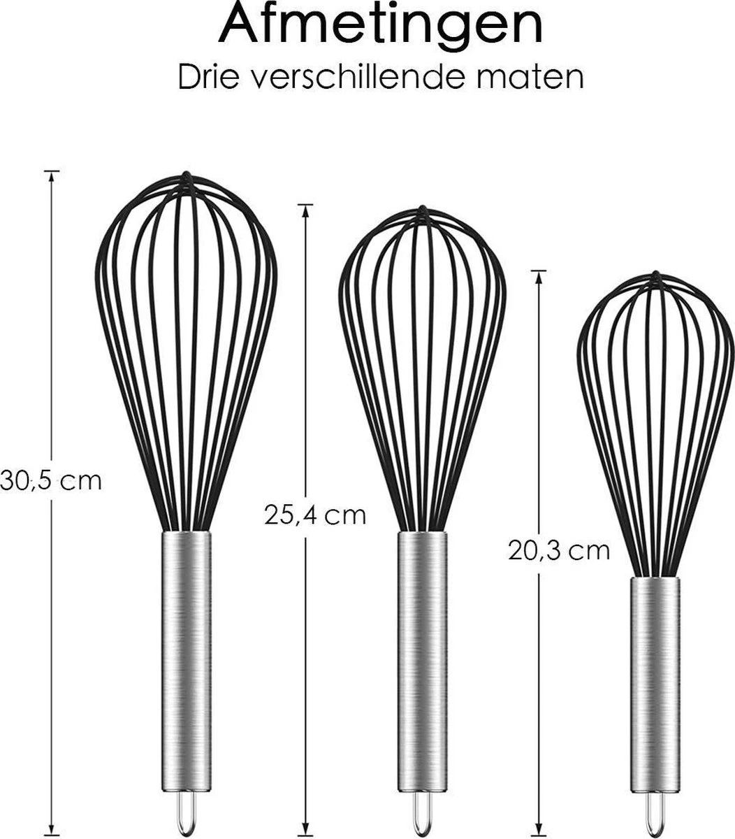 Merkloos Garde - Set Van 3 - Krasvrij Kloppen - Siliconen/Metaal - Zwart 8 Merkloos Garde - Set Van 3 - Krasvrij Kloppen - Siliconen/Metaal - Zwart - Afbeelding 8