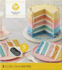 Wilton Easy Layers Vijflaagse Bakvorm - Rond - Ø15 Cm