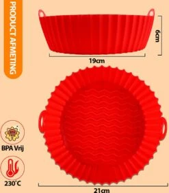 Consumerce® Premium Ronde Siliconen Bakplaat Voor AirFryers Rood – AirFryer Accesoires – AirFryer Bakjes Siliconen – AirFryer Siliconen Bakje – AirFryer Bakpapier Siliconen – AirFryer Bakpapier XXL – AirFryer Bakje – AirFryer Bakvorm Siliconen -Merkloos Winkel 1054x1200 13