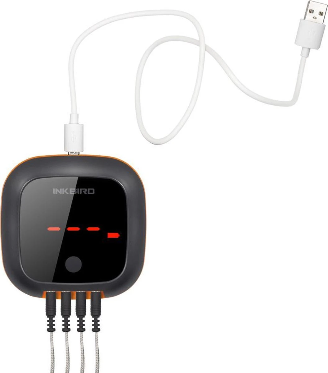 Inkbird IBT-4XS Bluetooth Thermometer - Keukenthermometer - Oplaadbare Accu 6 Inkbird IBT-4XS Bluetooth Thermometer - Keukenthermometer - Oplaadbare Accu - Afbeelding 6