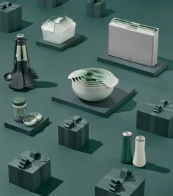 Schalenset Met Maatlepels, Groen, Set Van 9 Stuks - Joseph Joseph | Editions -Merkloos Winkel 1060x1200 5