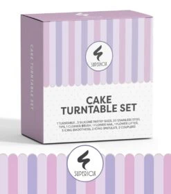 Spuitmondjes Set - Luxe Cake Decoratie Met Taart Draaiplatau Inc. 20 Spuitmondjes En Opzetstukjes - RVS - Bloemen - 3 Herbruikbare Siliconen Spuitzakken - 3 Fondant Schrapers - 2 Spatula's - Swilix -Merkloos Winkel 1063x1200 9