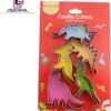 Koekjes Uitstekers RVS - 5-delige Set Dinosaurus - Koekjes Vormen - Cookie Cutter - Uitsteekvormpjes