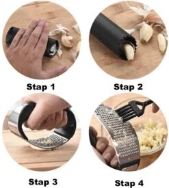 Mister Mill Knoflookpers RVS Incl. Peller En Borstel - Lookpers - Knoflook Pers - Gemberpers - Knoflooksnijder - Knoflookpeller - Garlic Press -Merkloos Winkel 1078x1200 2