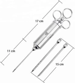 Perow Luxe Marinade Injectie Spuit - BBQ Injector - RVS Marinade Spuit - Metalen Injectiespuit - 60 ML - Inclusief 3 Naalden -Merkloos Winkel 1088x1200 6