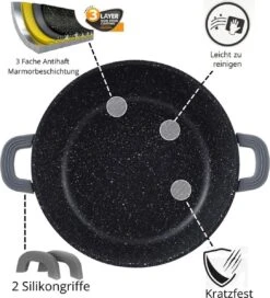 Cheffinger 28cm Kookpot / Braadpan - CF-DC28 8 Cheffinger 28cm Kookpot / Braadpan - CF-DC28 -Merkloos Winkel 1089x1200