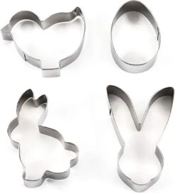 Merkloos Cookiecutters | Pasen 4 Stuks