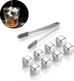 IGOODS Whiskey Stones Set (8 Stuks) Incl. Tang - Whisky Stenen - RVS - Herbruikbare Ijsblokjes - Icecubes Met Tang 8 Stuks 12 IGOODS Whiskey Stones Set (8 Stuks) Incl. Tang - Whisky Stenen - RVS - Herbruikbare Ijsblokjes - Icecubes Met Tang 8 Stuks -Merkloos Winkel 1094x1200 5
