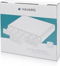 Navaris Espresso Capsulehouder Met Lades - Koffiecuphouder Met 3 Lades - Opbergbox Geschikt Voor Nespresso Cups - 48 Koffiecups - Zwart -Merkloos Winkel 1099x1200 10