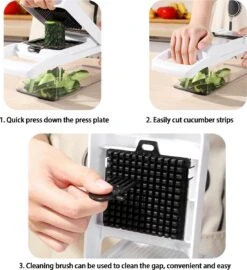 Groentesnijder - Mandoline - Keukenhulp - Stevig Materiaal - Raspen - Snijder - Dooierscheider - Alle Mogelijke Snij Opties - Vergiet - Grote Opvang Bak - Extra Uitgebreid - Handig Wisselsysteem -Merkloos Winkel 1099x1200 4