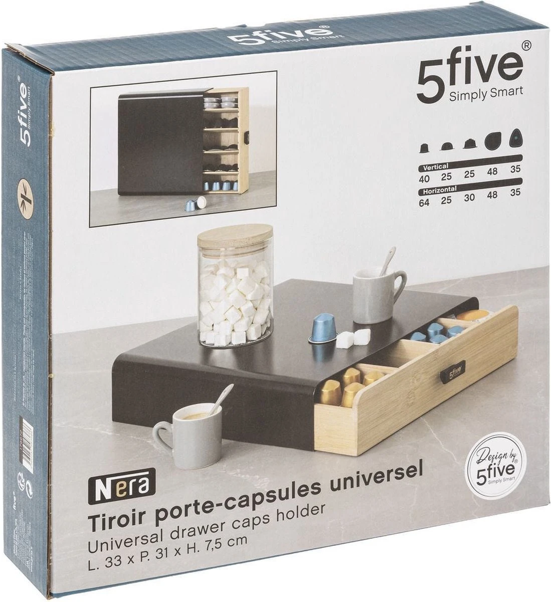 Capsule Houder Van Metaal Zwart En Bamboe Naturel | Geschikt Voor Koffie Cups Van Nespresso, Vertuo, Dolce Gusto 8 Capsule Houder Van Metaal Zwart En Bamboe Naturel | Geschikt Voor Koffie Cups Van Nespresso, Vertuo, Dolce Gusto - Afbeelding 8