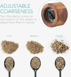 Navaris Zout En Pepermolen Set - Handmatige Molen Met Instelbaar Keramisch Maalwerk - Navulbaar En Duurzaam - Gemaakt Van Acaciahout -Merkloos Winkel 1100x1200 3