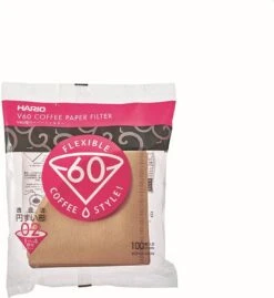 Hario Koffiefilters V60 02 - Bruin (100 Stuks)
