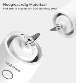 Merkloos Draagbare Mini Blender - USB Oplaadbaar - Draadloos - Wit - 350ml -Merkloos Winkel 1108x1200 22