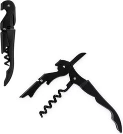 Kurkentrekker, Bieropener, Wijnopener, Flesopener, Kelnersmes, Mat Zwart, Multifunctioneel, RVS, Roestvrij Staal, Zakmes, Mesje, Kurken Trekker, Bier Opener, Wijn Opener, Edelstaal, Duurzaam, Gereedschap, Gadget, Keukengerei, Veelzijdig. -Merkloos Winkel 1108x1200 25