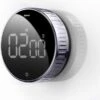 Merkloos Magnetische Timer - Digitale LED Display Stopwatch - Interval Muurklok - Douchetimer - Kookwekker - Cool En Stijlvol