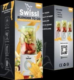Swissl Blender To Go – Draadloze Smoothie Maker - Draagbare Mini Blender - Juicer - Wit -Merkloos Winkel 1116x1200 11