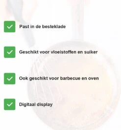 Lynnz® Digitale Suikerthermometer - Ook Voor Vlees In Bbq Of Oven - Kernthermometer - Vleesthermometer - Oven - Thermometer Koken - Bbq Accesoires - Draadloos -Merkloos Winkel 1117x1200 6