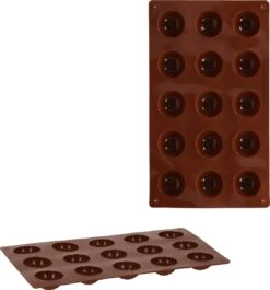 Springos Siliconen Bakvormen - Bakvorm - Koekjes Vormen - 15 Holtes - Bruin -Merkloos Winkel 1117x1200 9