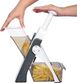 Ntech Mandoline Groentesnijder Keukensnijder ­– Mandoline Snijmachine -Handmatig –Schijfjes / Blokjes / Reepjes / Julliene - Friteuse Aardappelsnijder -Merkloos Winkel 1119x1200