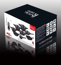 Royal Swiss® Pannenset - 33 Delig - Keramisch - Inductie - Afneembare Handgrepen - Geschikt Voor Oven - Zwart -Merkloos Winkel 1120x1200 9