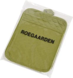 Roegaarden Pannenlappen - Pannenlap - 2 Stuks - Met Insteekvakken - Groen -Merkloos Winkel 1121x1200