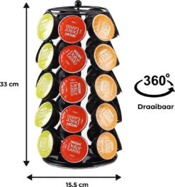 Statch Capsule Houder Voor Dolce Gusto Cups - Koffie Houder En Standaard - 360º Draaibaar - 35 Capsules - Zwart -Merkloos Winkel 1121x1200 8