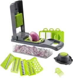 Luxe Groentesnijder Set - Multifunctionele Groentesnijder - Mandoline - Uiensnijder - Groentensnijder - Keukensnijder - Keukenmandoline 15 Delig -Merkloos Winkel 1123x1200 3