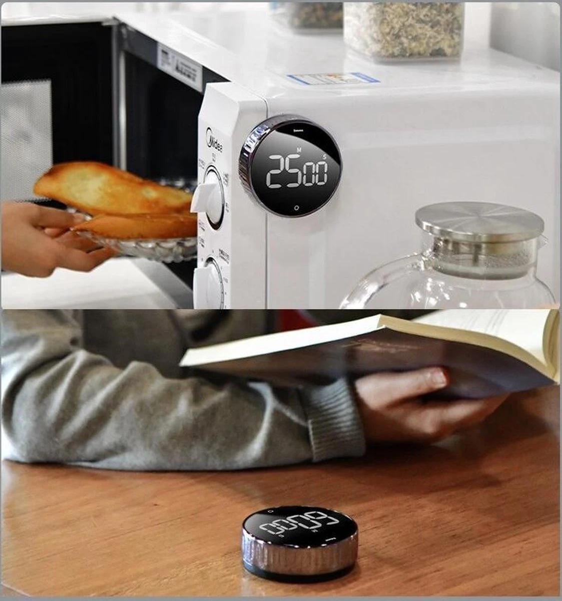 Merkloos Magnetische Timer - Digitale LED Display Stopwatch - Interval Muurklok - Douchetimer - Kookwekker - Cool En Stijlvol 8 Merkloos Magnetische Timer - Digitale LED Display Stopwatch - Interval Muurklok - Douchetimer - Kookwekker - Cool En Stijlvol - Afbeelding 8