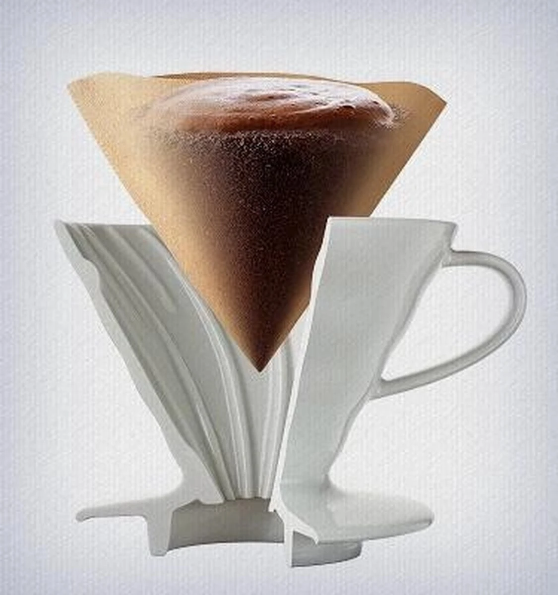 Hario Dripper V60-02 Keramiek - Wit 5 Hario Dripper V60-02 Keramiek - Wit - Afbeelding 5