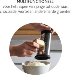 Boska Trio Formaggio - Tafelrasp Met 3 Raspmethodes - Multifunctioneel - Zilver/Zwart -Merkloos Winkel 1128x1200 3